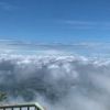 女体山駅では雲海が見られ、今朝は富士山まで望めました