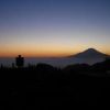 日没　蛭が岳から富士山 