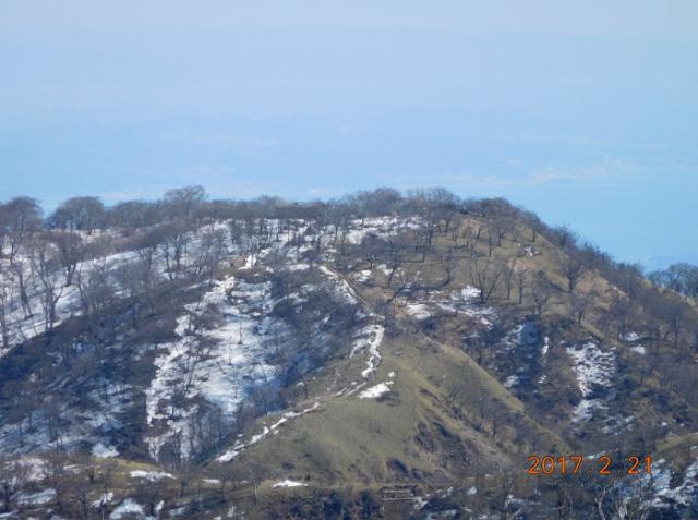 登山道の残雪