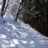 日の出山コースの積雪状況