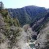 シダクラ橋からの見た惣岳渓谷