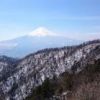 山荘から見える富士山