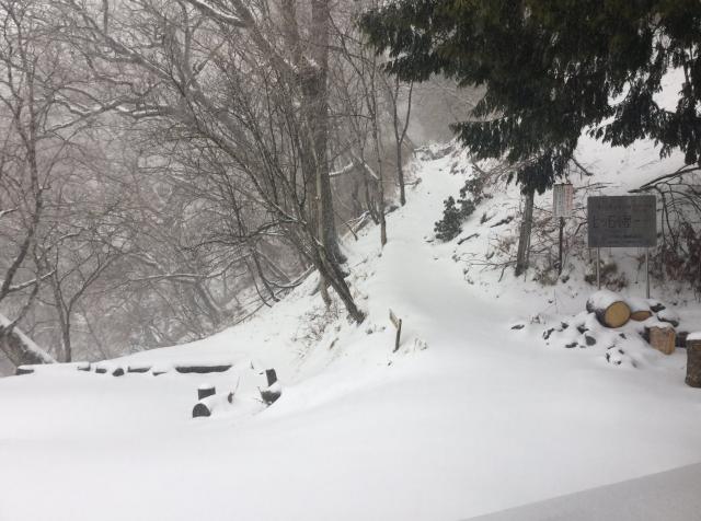 小屋周辺の積雪状況