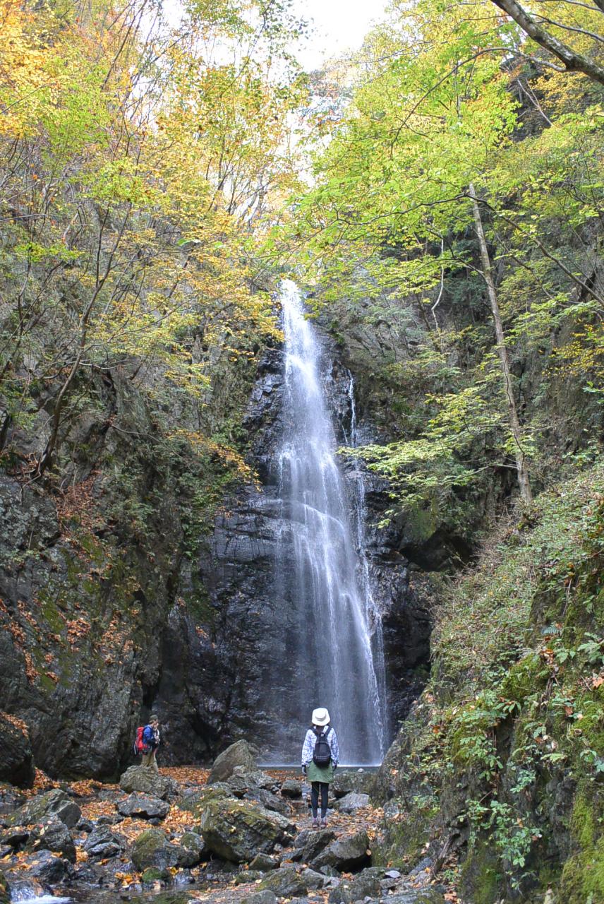 百尋の滝 落差が40mあります 川苔谷 百尋の滝 Yamakei Online 山と溪谷社