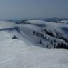 中門岳へ続く空中雪原回廊