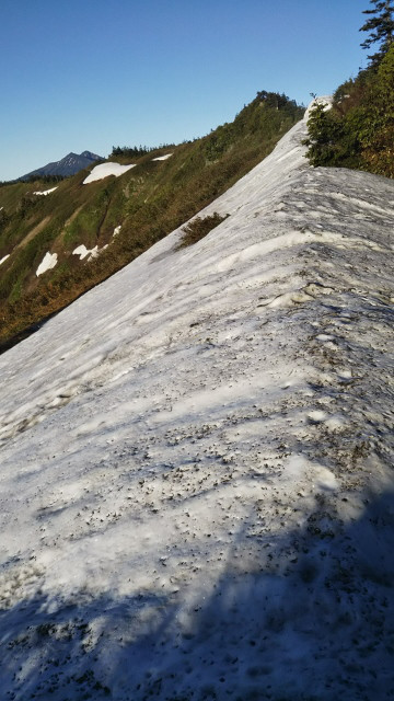 富士見林道の残雪状況