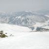 至仏山残雪状況　高天が原からムジナ沢方面の様子