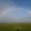 白い虹。竜宮という地域の近くで、たまに見られる珍しい現象です