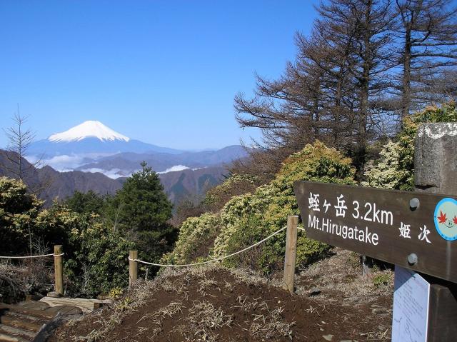 姫次からの富士山 