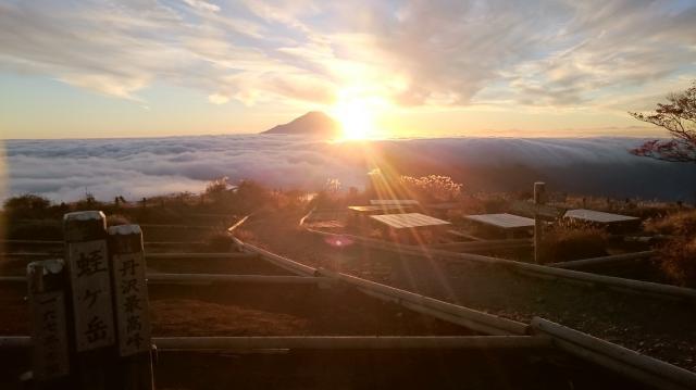 雲海と富士山の壮大なドラマ