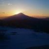 山頂の様子。2月9日にはダイヤモンド富士が見られます。