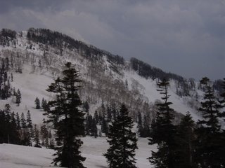 黒沢岳トラバース凍結時、滑落注意 