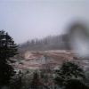 雪が積もりはじめの高谷池と火打山の16：00の様子 
