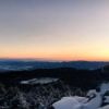 雪景色と日の出　-9℃の朝
