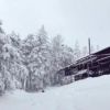 降雪時の小屋