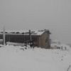 硫黄岳初積雪（19日、朝6時の写真）