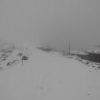 硫黄岳初積雪（19日、朝6時の写真）