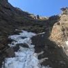 横岳の「日ノ岳」1枚岩は、だいぶ雪融けがすすみました