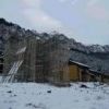 降雪後の赤岳鉱泉とアイスキャンディ（人工氷壁）