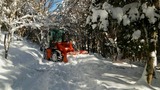 美濃戸林道の除雪作業を行いました！