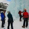 山岳ガイドさんによるアイスクライミング講習会の「鉱泉道場2018」の２回目が開催されました。