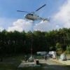 今日から夏山シーズンに向けたヘリコプターによる物資空輸作業が始まりました！