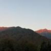 朝早くに鳥森山に登って赤石岳の朝焼けを見てきました。