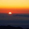 赤石岳避難小屋より　雲海と太陽