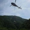 夏５回目の山小屋へのヘリコプター物資輸送