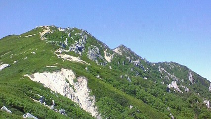 駒石付近からの空木岳 