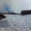 白馬山荘周わりの雪 