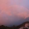 台風接近中の最中、旭岳上空に現れた見事な虹！ 