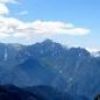 立山連峰～剱岳の眺望（唐松岳頂上山荘前より撮影　）