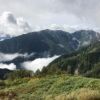 蓮華岳針ノ木岳はばっちりですが、燕岳や槍穂、水晶岳、薬師岳方面は雲の中。