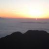 雲海からの日の出　もう朝06：00頃になってきました。 