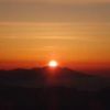 秋分の日は浅間山の真上から、太陽が顔を出します。5時36分でした