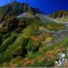 大キレットカールのカール底方面から見上げる北穂高岳。撮影　南岳山荘スタッフ