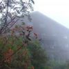 雨の西穂山荘 