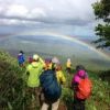 みやぎ蔵王白石スキー場のAコース山頂からみた虹