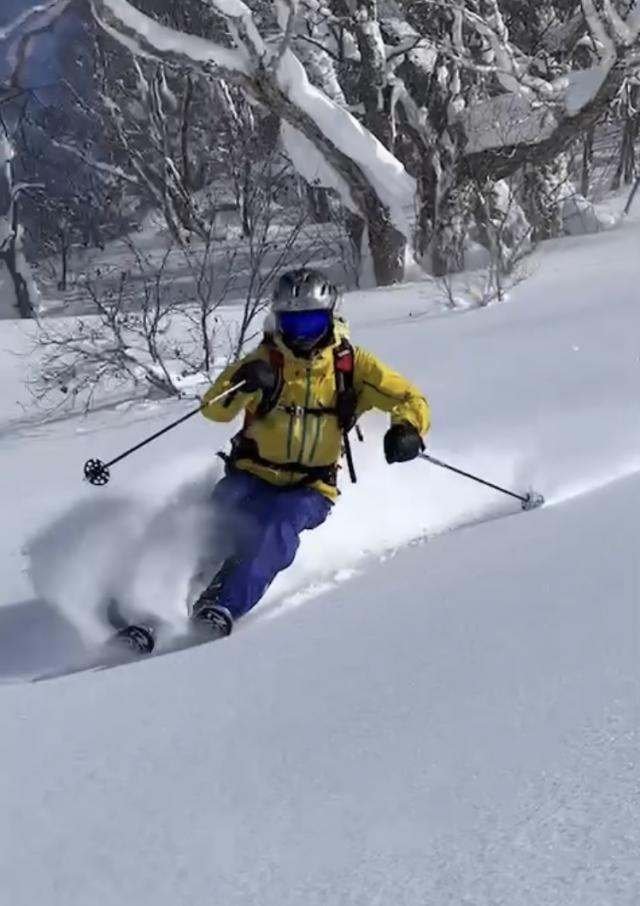 1月30日に滑った羊蹄山BCです(2023.01.30　スキーヤー：近藤英輝、撮影：吉田泰三)