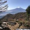 冠雪した富士山が美しい