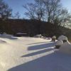 小屋前の積雪の状況