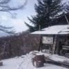 1月9日、積雪後の小屋周辺の様子