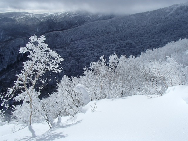 雪の栃木・甲子岳1月