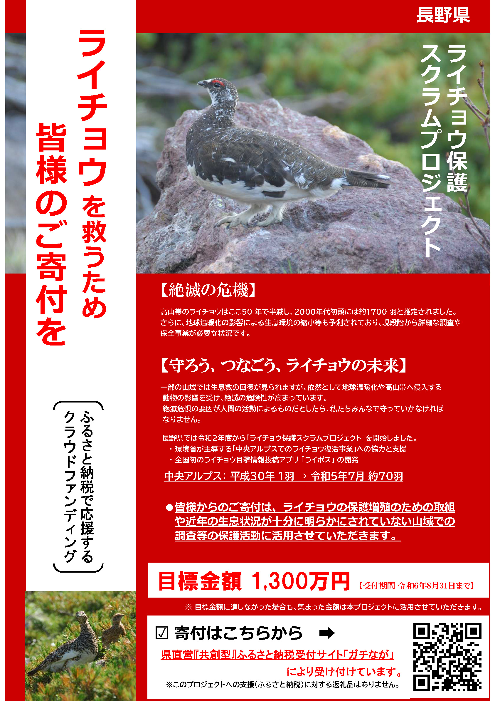 長野県ライチョウ保護スクラムプロジェクト