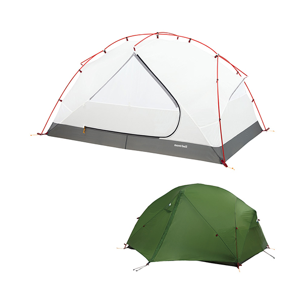 快適性を重視したモンベルの最新テント「ルナドーム2型」を、仙ノ倉山 