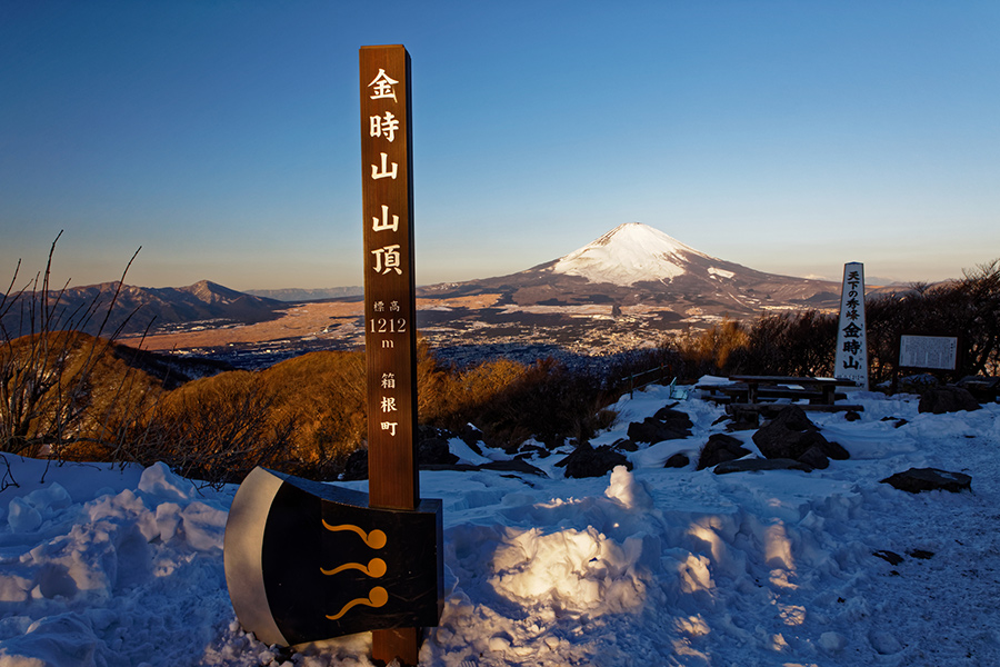 金時山山頂から