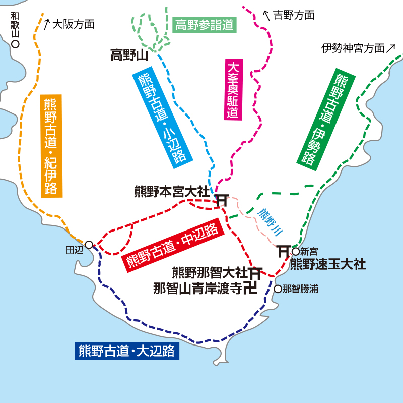 熊野古道・全体図