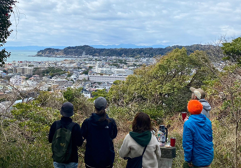 登山口から5分で到着する祇園山見晴らし台